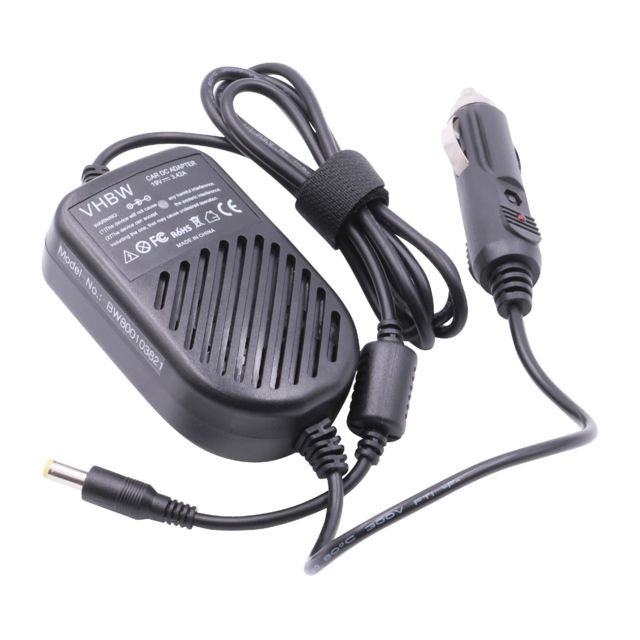 Vhbw - vhbw Câble, chargeur auto compatible avec Acer eMachines E625, E627, E630, E720, E725 ordinateur portable, Notebook - câble de chargement 12V, 65W Vhbw  - Ordinateur emachine