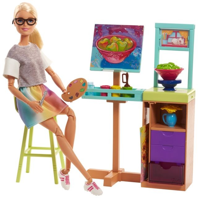 Maisons de poupées Barbie Coffret Poupée Mannequin - Studio Artistique