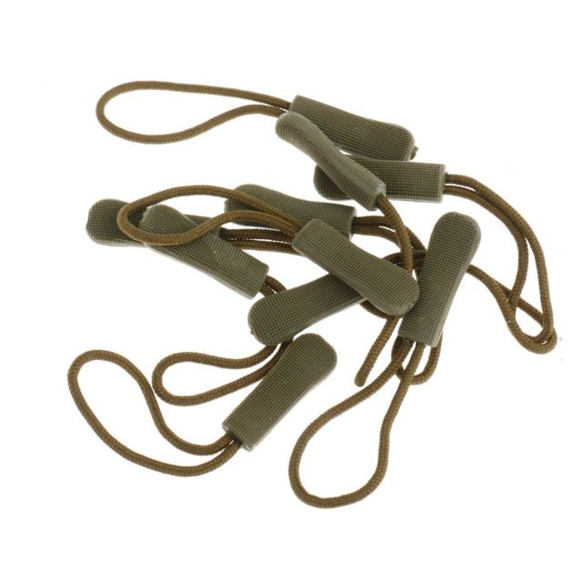 marque generique - 10 Pcs Zipper Pull Cord Zip Puller Fastener Slider Remplacement Army Green marque generique - Vêtement connecté marque generique
