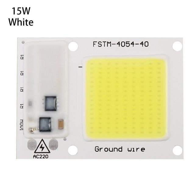 Wewoo - Projecteur LED haute puissance 220V / blanc chaud Lampe de pilote intelligent IC pour puce IP65 (15W blanc) Wewoo - Bonnes affaires Plafonniers
