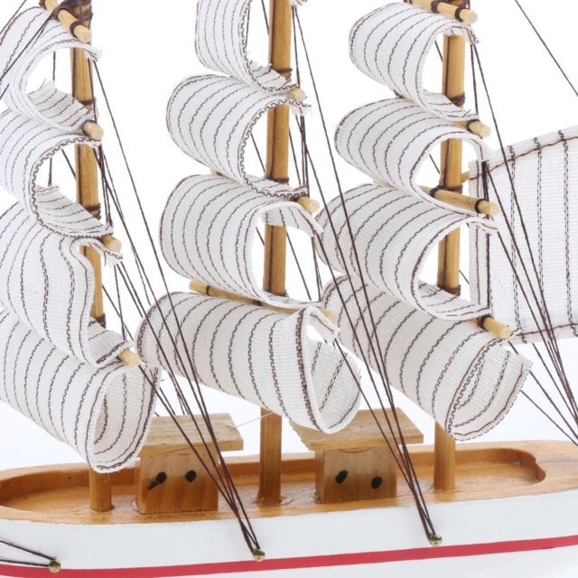marque generique Figurine en bois de voilier