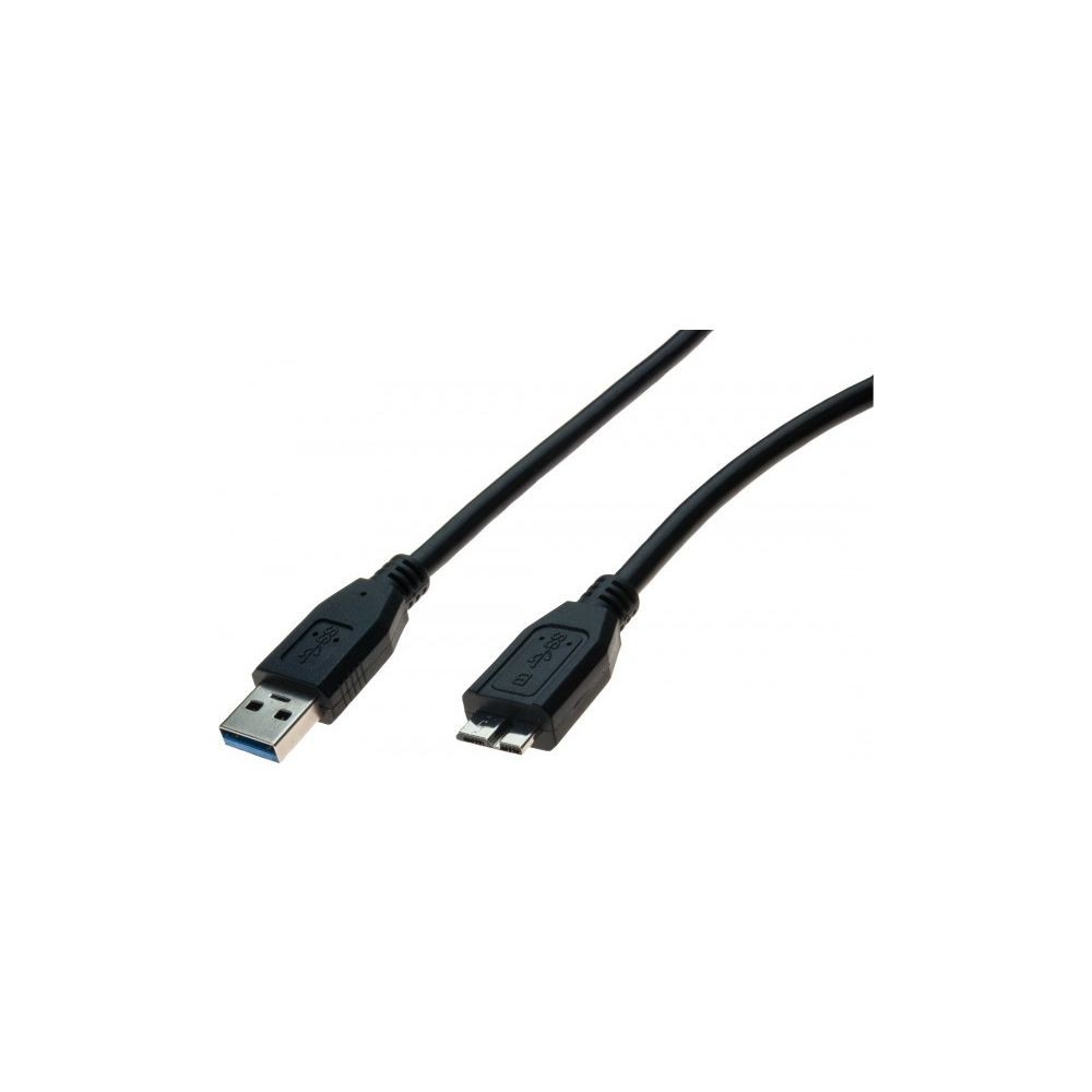 Abi Diffusion Cordon USB 3.0 type A / micro B noir - 5,0 m