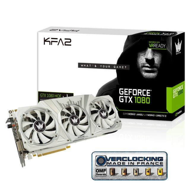 Carte Graphique Kfa2 KFA2 GeForce GTX 1080 HOF 8 Go DDR5X