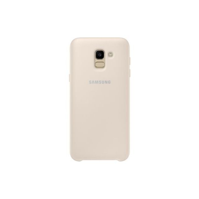 Samsung - Coque double protection pour Samsung Galaxy J6 2018 - EF-PJ600CFEGWW - Or - Coque, étui smartphone Plastique
