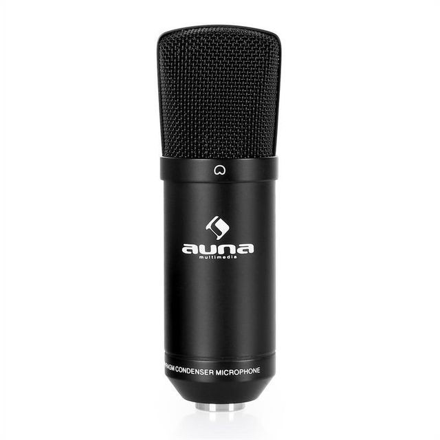 Microphone Auna CM001B Micro condensateur voix studio XLR - noir Auna