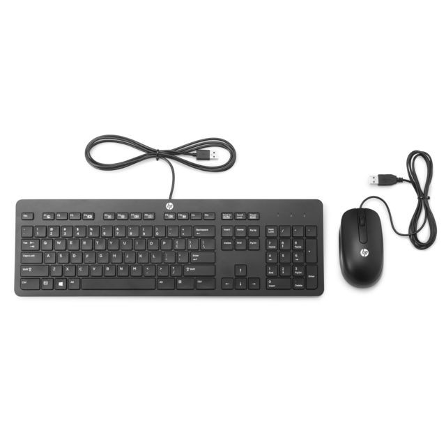 Hp - HP slim usb keyboard and mouse europe - english localization (T6T83AA#ABB) Hp   - Occasions Pack Clavier Souris