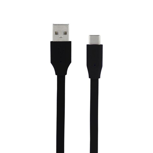 Mooov - Câble plat USB Type C 1 m noir - Marchand Metronic store
