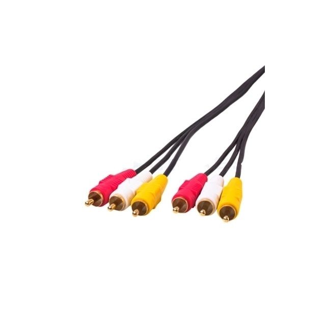 Câble antenne Wewoo Câble Audio Vidéo RCA AV de Qualité Normale, Longueur: 3m