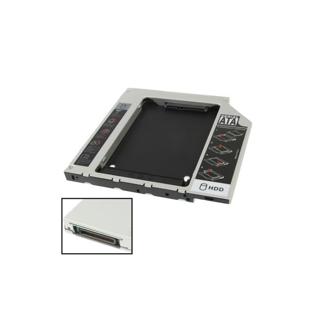 Wewoo - Boitier Disque Dur 2,5 pouces Second SATA à IDE HDD Caddy, épaisseur: 10mm - Boitier disque dur 2.5