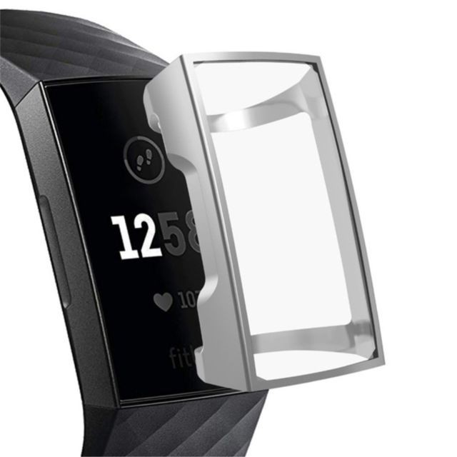 marque generique - Coque en TPU argent pour votre Fitbit Charge 3 marque generique  - Marchand Magunivers