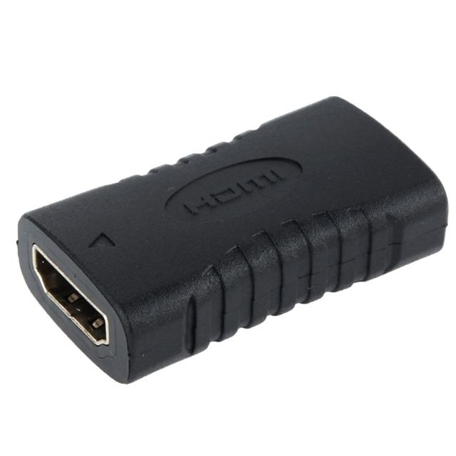 Wewoo - Adaptateur noir HDMI 19 Broches Femelle vers HDMI 19Pin Femelle, Taille: 40mm x 23mm x 12mm - Câble HDMI