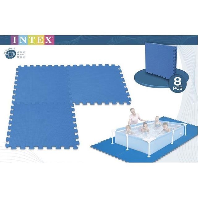 Intex - Intex 29081 Tapis de sol modulable pour piscines hors-sol. 50 x 50 cm - Entretien piscines et spas