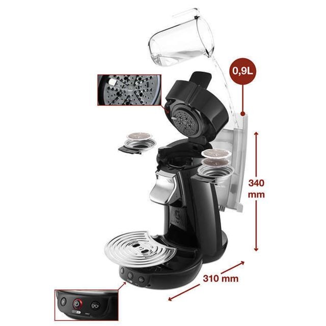 Expresso - Cafetière Machine à café à dosettes Viva Café HD7829/41
