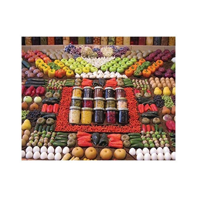 Springbok - Springbok Puzzles - Farm Fresh - 1000 Piece Jigsaw Puzzle - Large 30 Inches by 24 Inches Puzzle - Made in USA - Unique Cut Interlocking Pieces Springbok  - Accessoires Puzzles