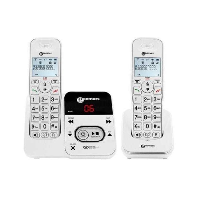 Téléphone fixe-répondeur Geemarc Téléphone Amplidect 295 Geemarc Duo (avec combiné additionnel Amplidect)