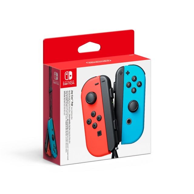 Manettes Switch Nintendo Paire de manettes Joy-Con gauche bleue néon & droite rouge néon