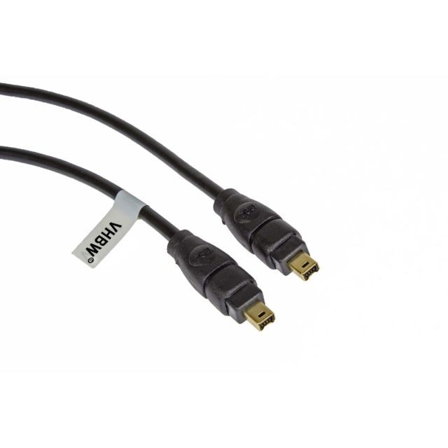 Vhbw - Câble Firewire 2m, 4polig sur 4polig 4-4 pin en noir - Câble Firewire