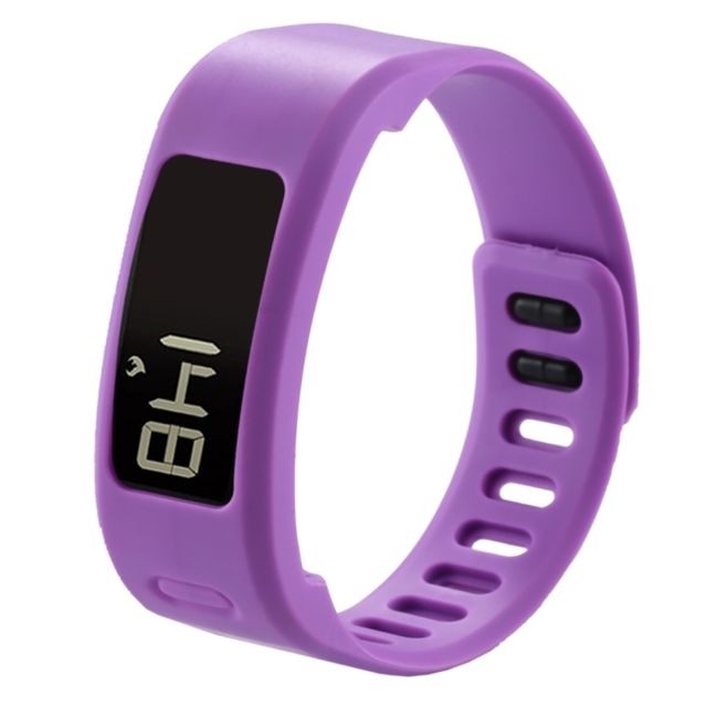 Wewoo - Bracelet Violet pour Garmin Vivofit 1 Montre Smartwatch en Silicone, Longueur: environ 21cm - Garmin vivofit