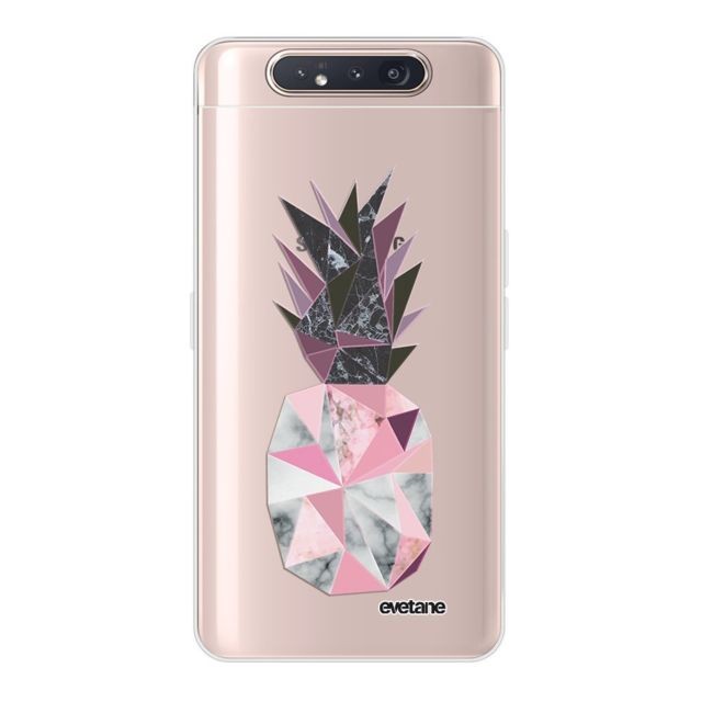 Evetane - Coque Samsung Galaxy A80 360 intégrale transparente Ananas geometrique marbre Ecriture Tendance Design Evetane. - Accessoire Smartphone Samsung galaxy a80