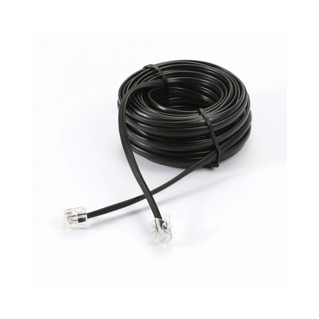 D2 Diffusion - Câble RJ11 10M - Cordon universelle pour modem ADSL D2 Diffusion D2 Diffusion   - Câble RJ11 et Téléphone