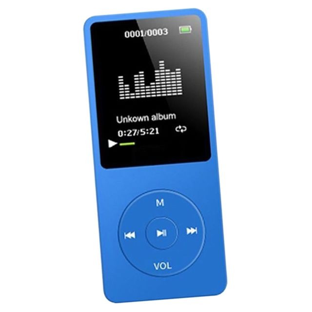Lecteur MP3 / MP4 NOUVEAU LECTEUR DE MUSIQUE USB WMA MP3 AVEC ECRAN LCD RADIO FM, ENREGISTREUR VOCAL Bleu