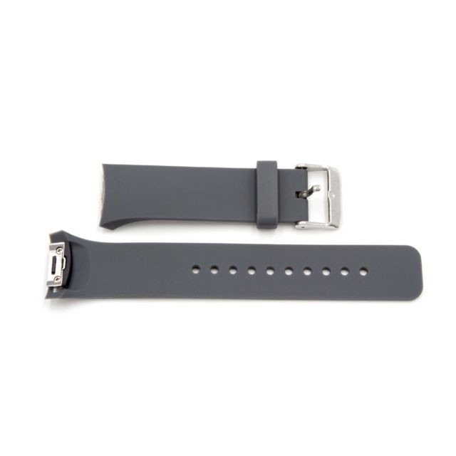Vhbw - vhbw bracelet L compatible avec Samsung Galaxy Gear S2 Smart Watch montre connectée - 12.5cm + 8.5cm silicone gris - Accessoires montres connectées Vhbw