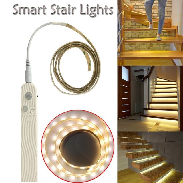 Generic - Intelligent escalier Lumières Allumez Quand vous marchez sur eux la nuit par induction escalier lumière Generic  - Luminaires