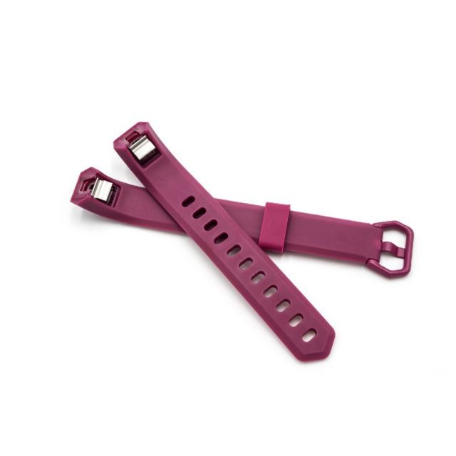 Vhbw - vhbw bracelet TPE L compatible avec Fitbit Alta HR montre connectée - 10.5cm + 11.5cm violet foncé Vhbw   - Accessoires montres connectées Vhbw