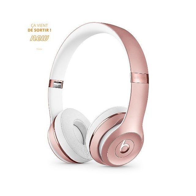 Beats by dr.dre - Beats Solo3 Wireless Headphones - Rose Gold - Casque Non étanche