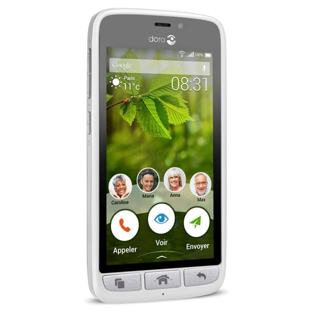 Smartphone Android Doro Matra 8031 White Silver