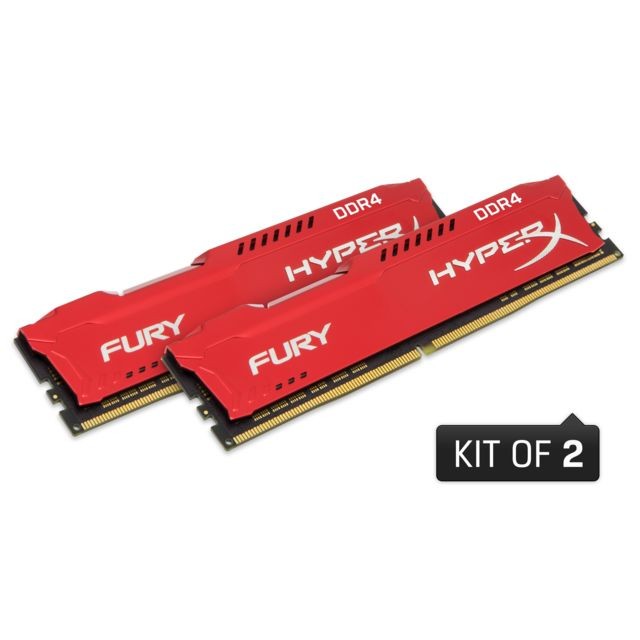 Hyperx - FURY Red 32GO (2x16 Go) - 3466MHz - CL19 - RAM PC Fixe Fury
