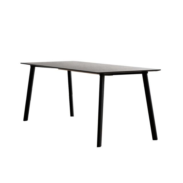 Hay - Table Copenhague Deux CPH 210 - chêne mat verni - gris roche - 140 x 75 cm - Hay