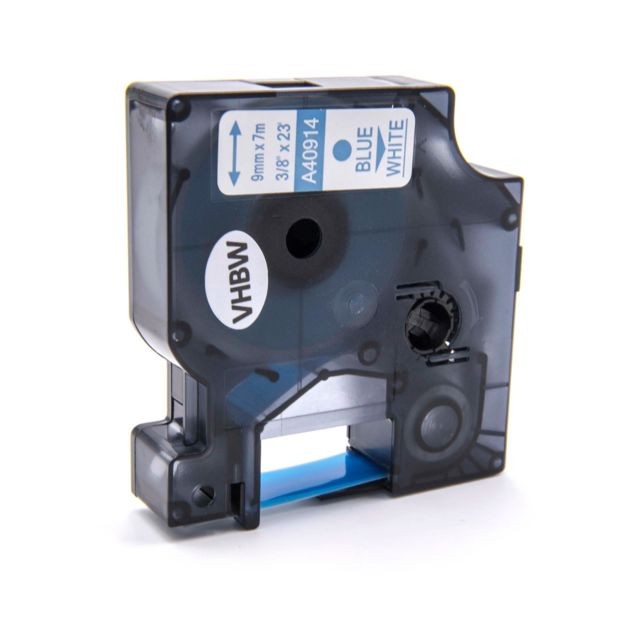Vhbw - vhbw cassette à bande cartouche 9mm bleu sur blanc pour imprimante d´étiquette Dymo LabelManager 160, 210D remplace Dymo D1, 40914. Vhbw  - Cartouche, Toner et Papier