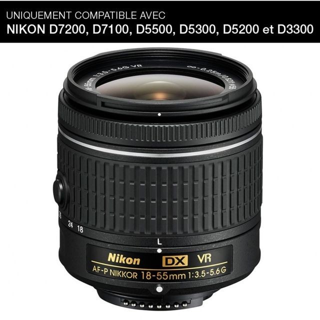 Nikon - NIKON Objectif AF-P DX NIKKOR 18-55 mm f/3.5-5.6G VR - A vos meilleurs clichés
