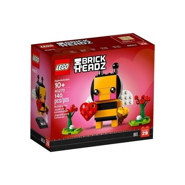 Jeux éducatifs Lego LEGO 40270 BrickHeadz - Abeille De Saint-Valentin