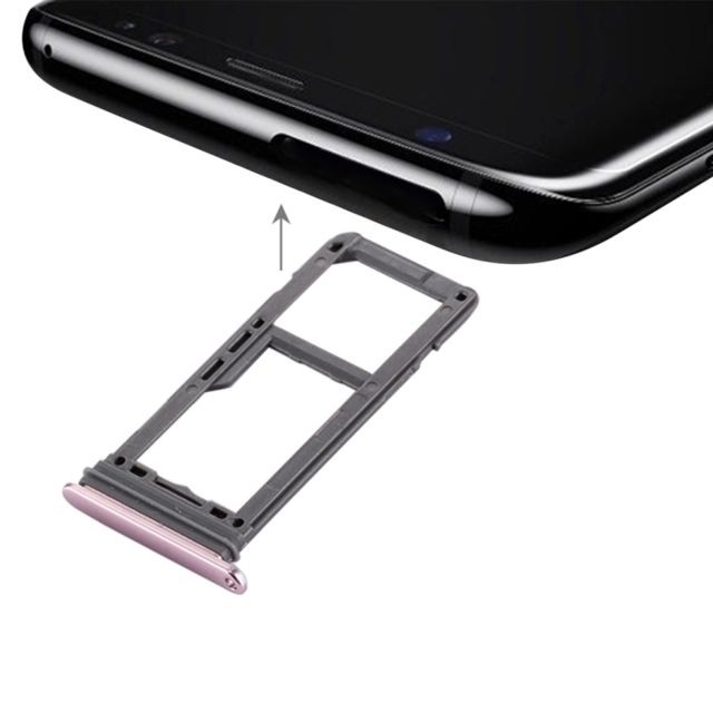 Wewoo - Tiroir de Carte SIM rose pour Samsung Galaxy S8 SIM + Plateau Micro SD / SIM pièce détachée Wewoo  - Autres accessoires smartphone