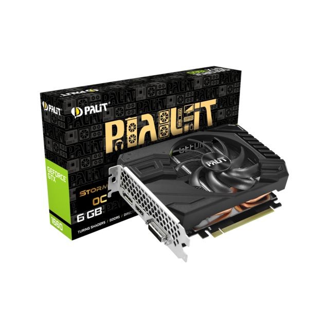 Palit - Geforce GTX 1660 - STORMX OC - 6 Go - Carte Graphique NVIDIA 6 go
