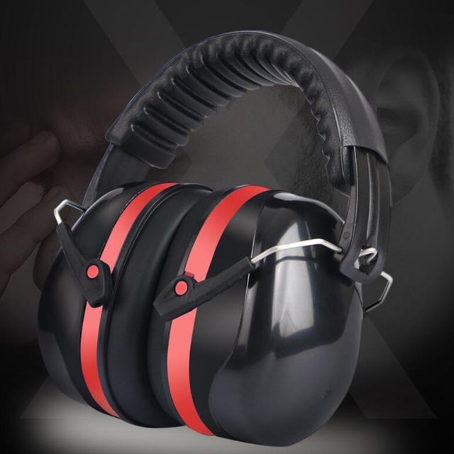Accessoires casque marque generique Protection Auditive Anti-bruit Ajustable Pour Casque Antibruit Rouge