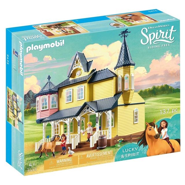 Playmobil - Spirit Riding Free - Maison de Lucky Playmobil  - Jeux de construction