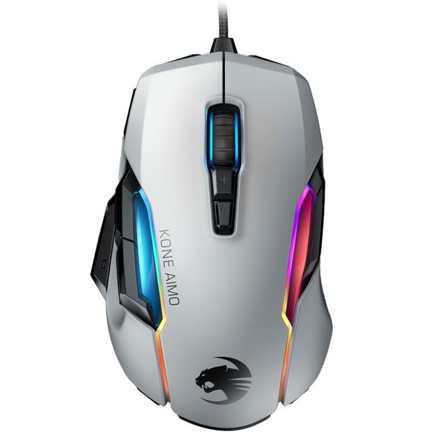 Roccat - KONE AIMO WHITE REMASTERED - RGB Roccat   - Souris 10 boutons