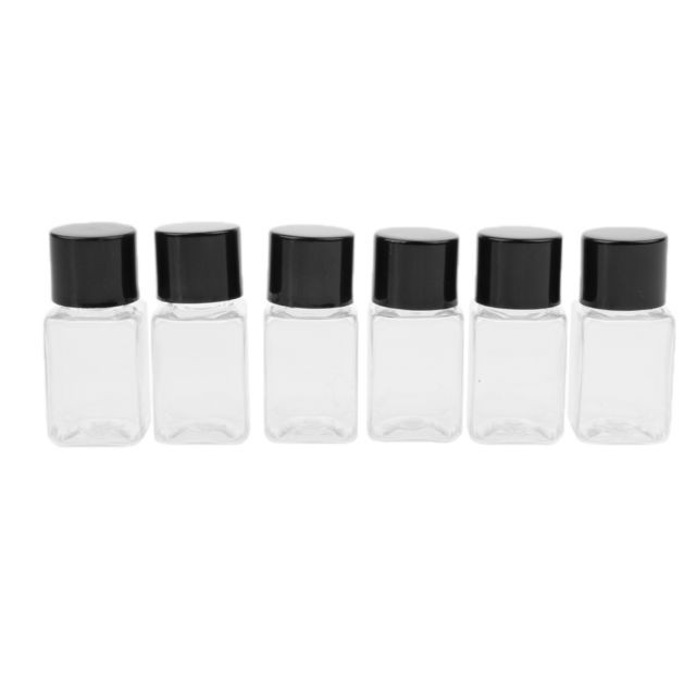marque generique - 6 pièces clair rechargeable vider huile essentielle maquillage bouteille 10ml bouchon noir marque generique - Electroménager