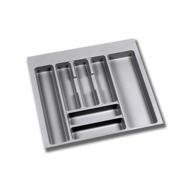 Glissière, coulisse de tiroir marque generique Emuca Range-couverts pour tiroirs de cuisine, module 600 mm, Plastique, Gris