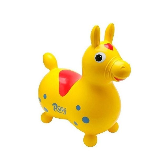 Ledraplastic Spa - Cheval Sauteur gonflable, jaune Ledraplastic Spa  - Cadeau pour bébé - 1 an Jeux & Jouets