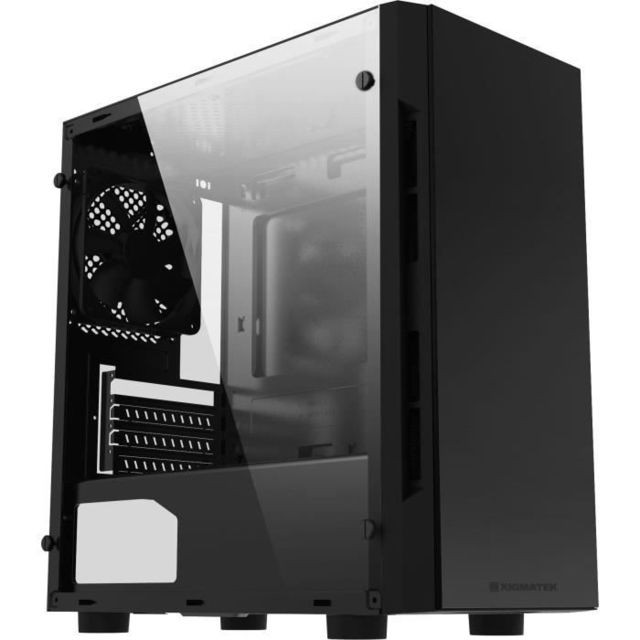 Boitier PC Xigmatek Nemesis - Micro-ATX - Noir - Avec fenêtre