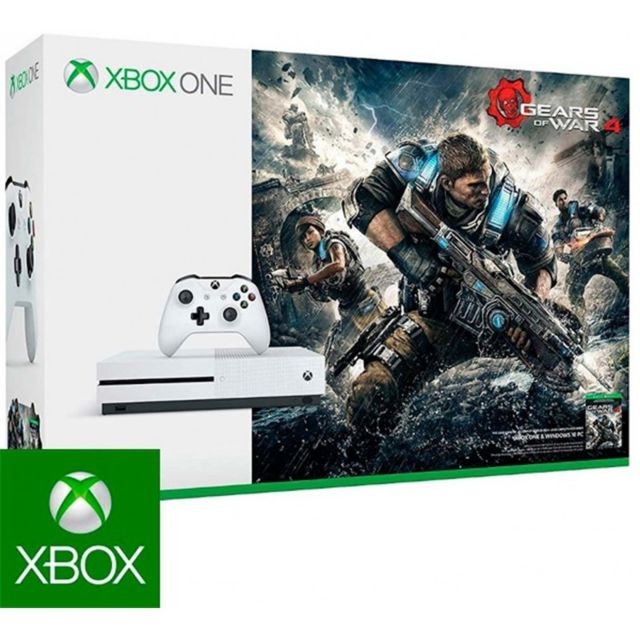 Microsoft - Console Xbox One - 1 To + Gears of War 4 - Blanc - Console Xbox One