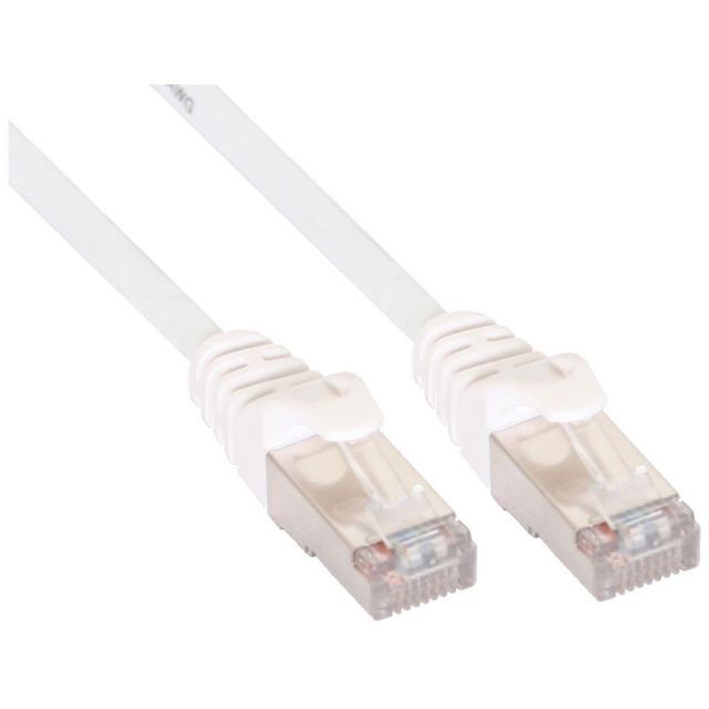 Inline - Câble patch, S-FTP, Cat.5e, blanc, 0,5m, InLine® Inline - Câble RJ45