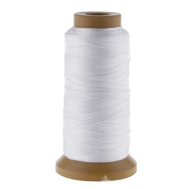 Machine à coudre 1 rouleau de fil à coudre tout usage en polyester pour accessoire de couture blanc 210D