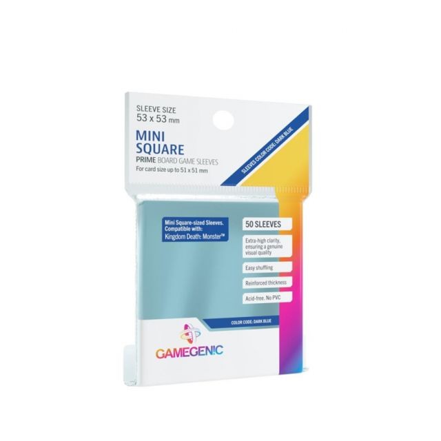 marque generique - Gamegenic : Sachet de 50 protège-cartes - 5,3 x 5,3 cm - Mini square dark blue marque generique  - Carte à collectionner