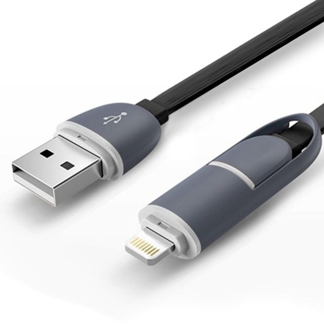 Karylax - Câble de Charge Lightning vers USB couleur Noir pour  Apple iPhone 7, iPhone 7 Plus, iPhone 8, iPhone X Karylax  - Câble antenne Lightning