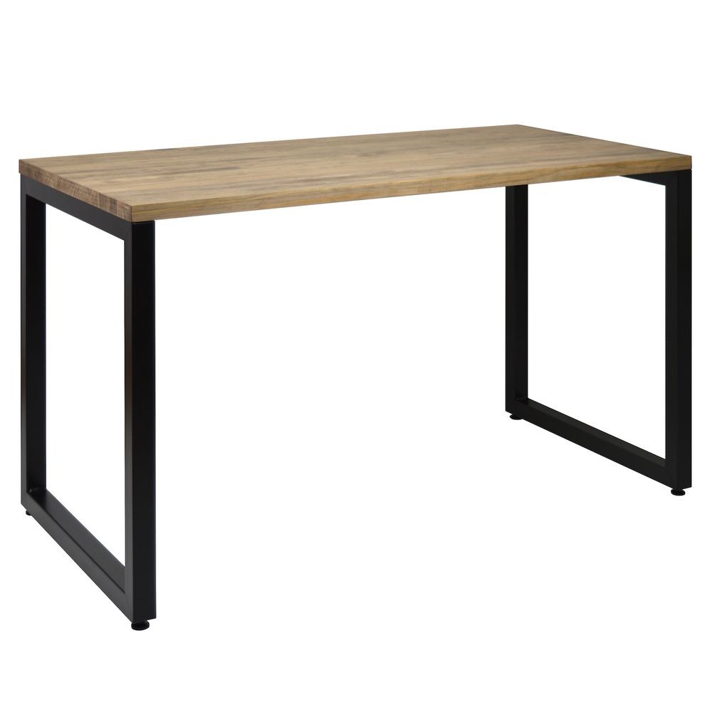 Ds Meubles Table de bureau Icub. Style industriel vintage ? 60x120x73 cm. Noir